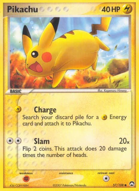 Pikachu (Reverse Holofoil) (57) — Power Keepers