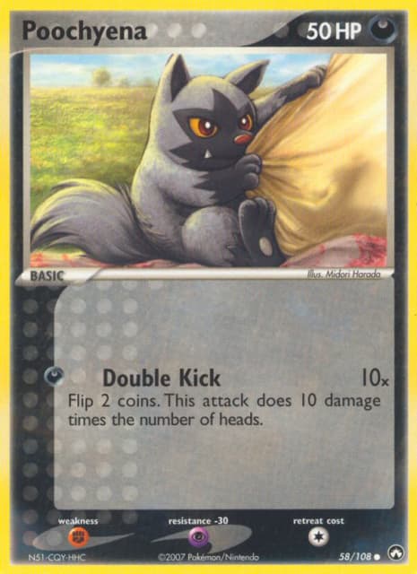 Poochyena (Reverse Holofoil) (58) — Power Keepers