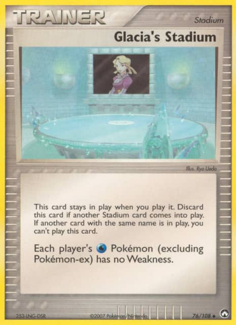 Glacia's Stadium (Reverse Holofoil) (76) — Power Keepers