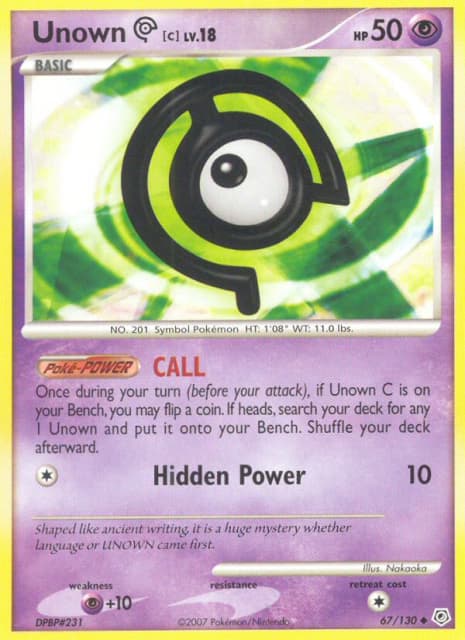 Unown [C] (67) — Diamond & Pearl