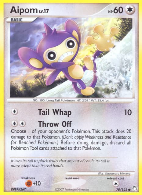 Aipom (Reverse Holofoil) (70) — Mysterious Treasures