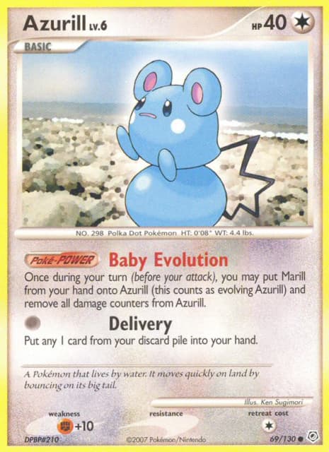 Azurill (Reverse Holofoil) (69) — Diamond & Pearl
