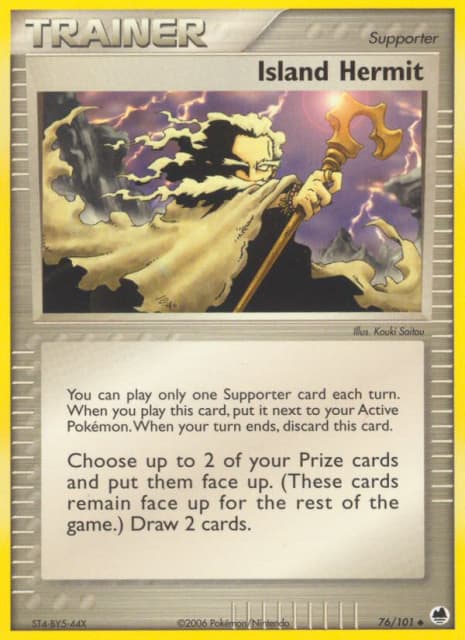Island Hermit (Reverse Holofoil) (76) — Dragon Frontiers