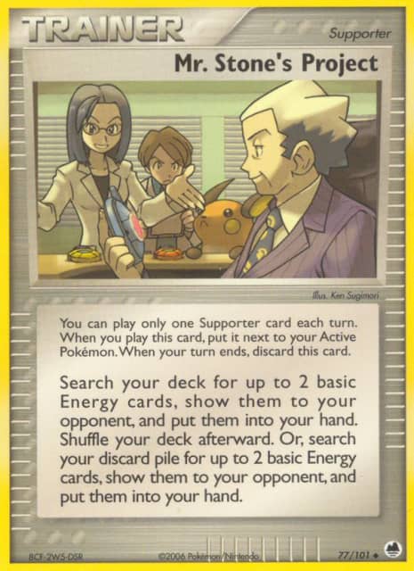 Mr. Stone's Project (Reverse Holofoil) (77) — Dragon Frontiers