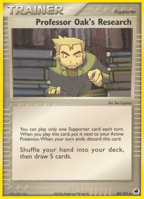 Professor Oak's Research (Reverse Holofoil) (80) — Dragon Frontiers