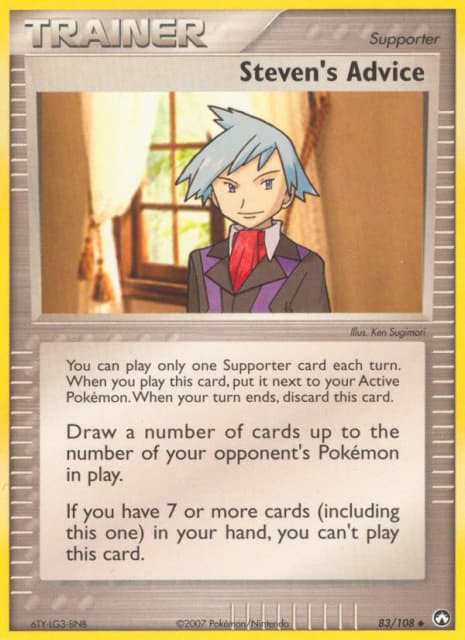 Steven's Advice (Reverse Holofoil) (83) — Power Keepers