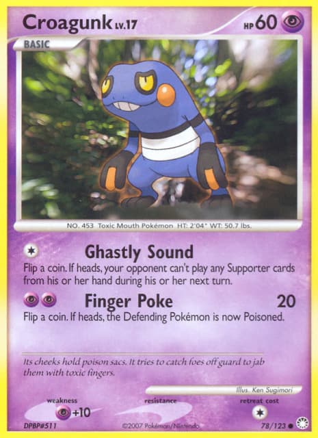 Croagunk (Reverse Holofoil) (78) — Mysterious Treasures