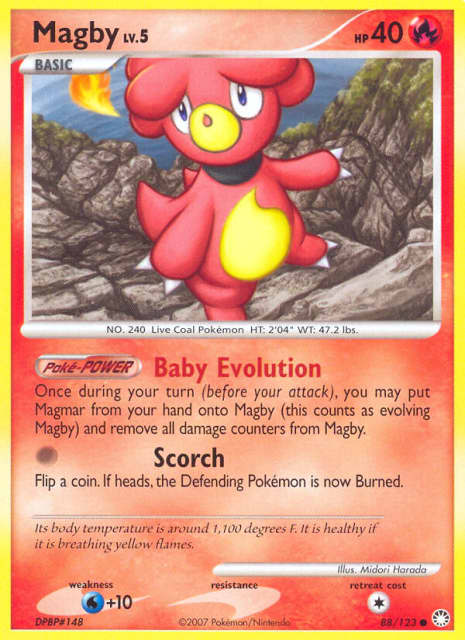 Magby (Reverse Holofoil) (88) — Mysterious Treasures