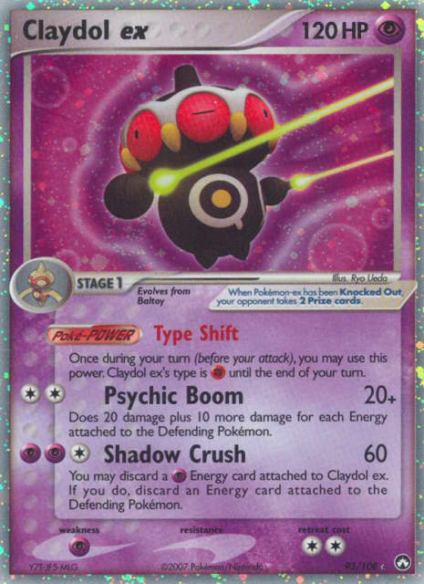Claydol ex (Holofoil) (93) — Power Keepers