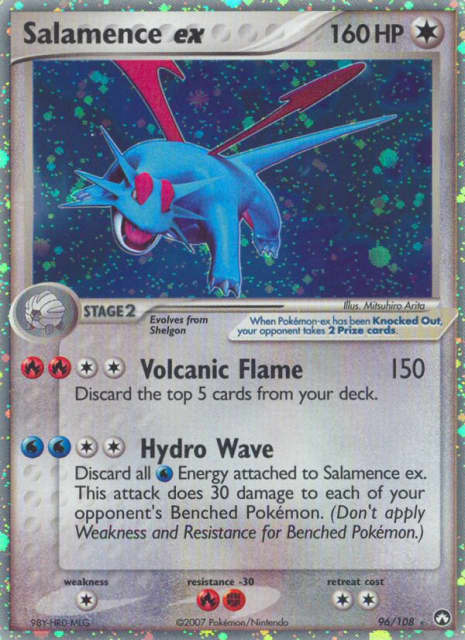 Salamence ex (Holofoil) (96) — Power Keepers