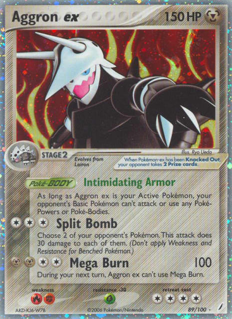 Aggron ex (Holofoil) (89) — Crystal Guardians