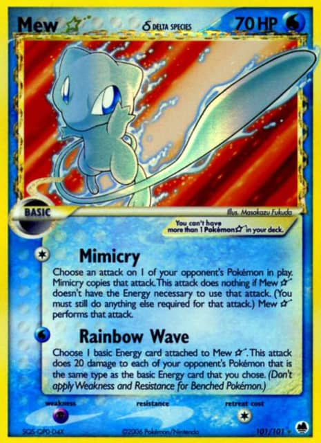 Mew ☆ δ (Dylan Lefavour) (101) — Dragon Frontiers