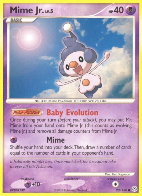 Mime Jr. (Reverse Holofoil) (90) — Diamond & Pearl