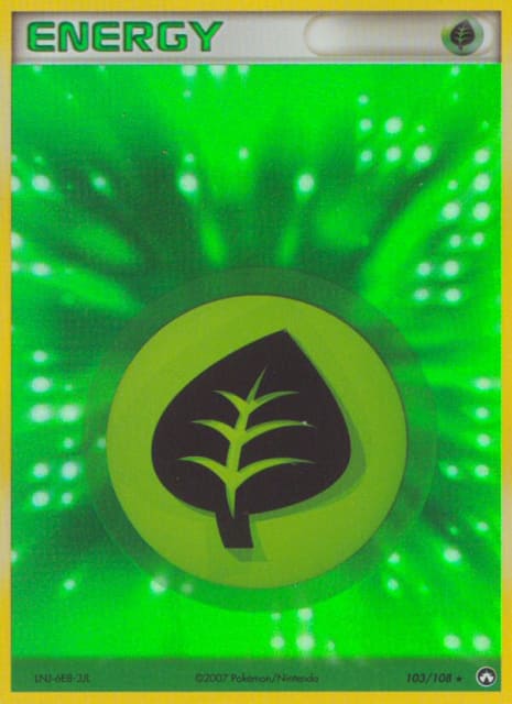 Grass Energy (Holofoil) (103) — Power Keepers