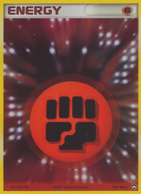 Fighting Energy (Holofoil) (108) — Power Keepers