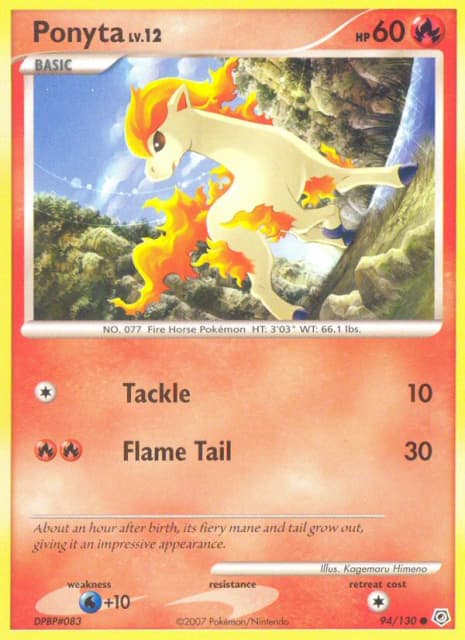 Ponyta (Reverse Holofoil) (94) — Diamond & Pearl