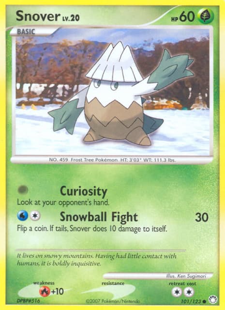 Snover (Reverse Holofoil) (101) — Mysterious Treasures