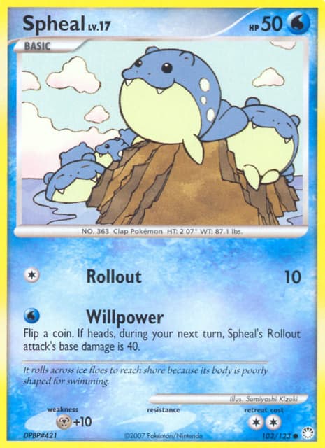 Spheal (Reverse Holofoil) (102) — Mysterious Treasures