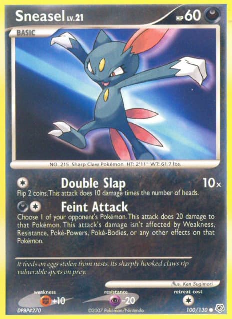 Sneasel (Reverse Holofoil) (100) — Diamond & Pearl
