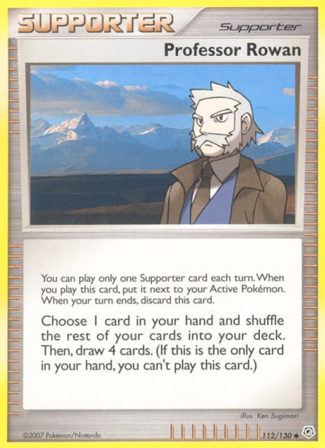 Professor Rowan (Cosmos Holofoil) (112) — Diamond & Pearl