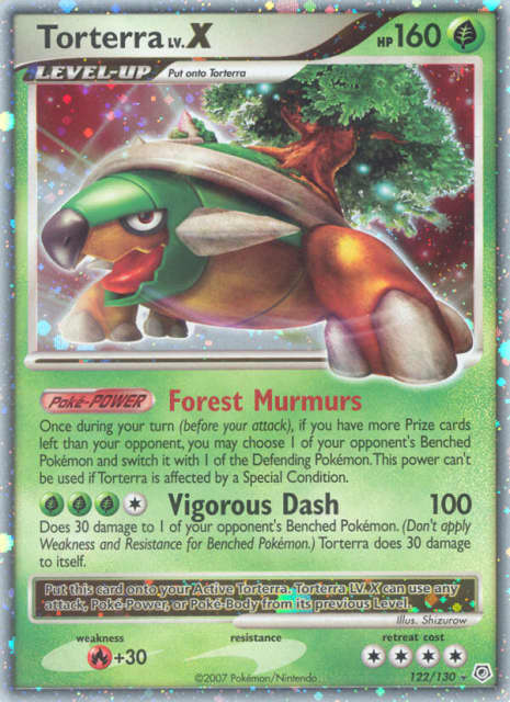 Torterra LV.X (Holofoil) (122) — Diamond & Pearl