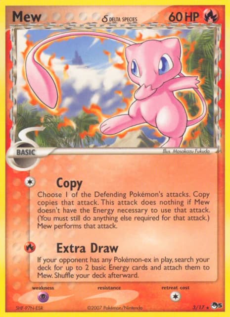 Mew δ (Holofoil) (3) — POP Series 5