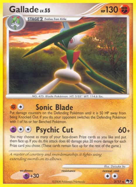 Gallade (Holofoil) (2) — POP Series 7