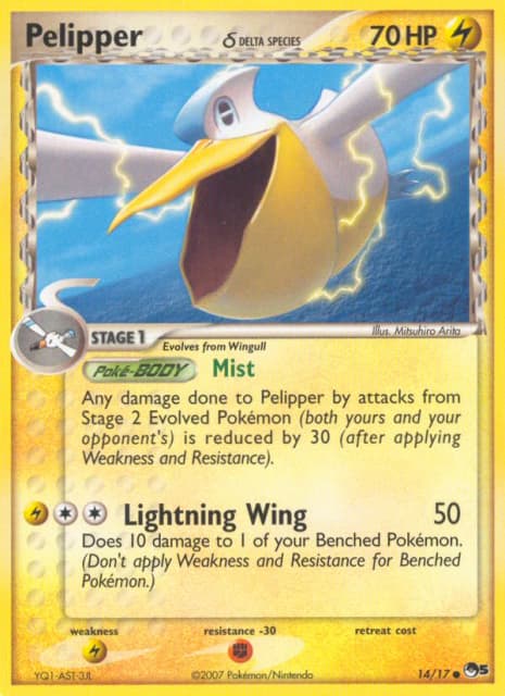 Pelipper δ (Holofoil) (14) — POP Series 5