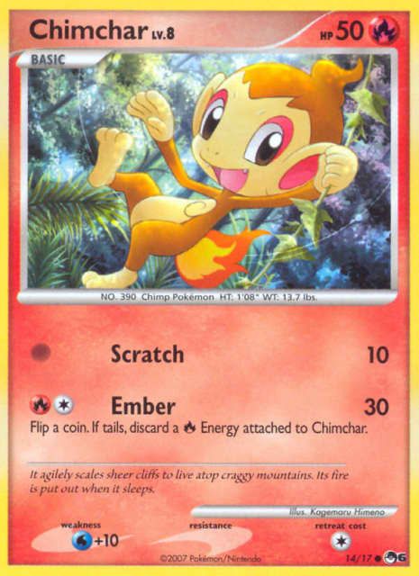 Chimchar (Holofoil) (14) — POP Series 6