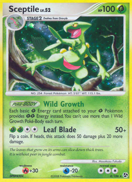 Sceptile (Reverse Holofoil) (8) — Great Encounters
