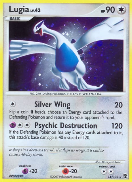 Lugia (Reverse Holofoil) (14) — Secret Wonders