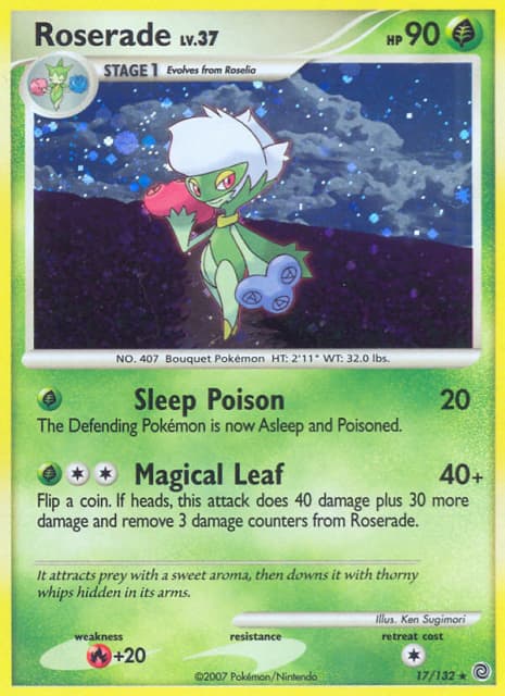 Roserade (Holofoil) (17) — Secret Wonders