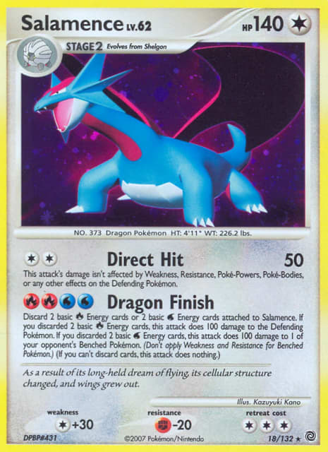 Salamence (Holofoil) (18) — Secret Wonders
