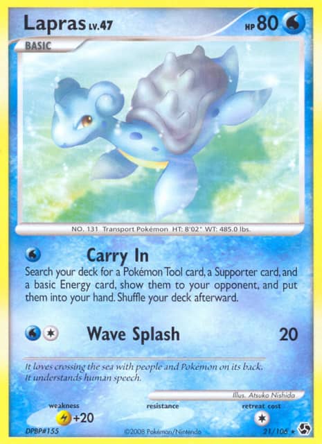 Lapras (Reverse Holofoil) (21) — Great Encounters