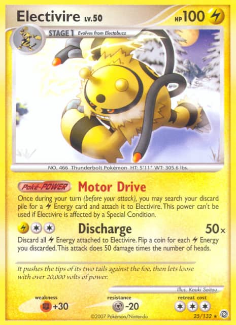 Electivire (Reverse Holofoil) (25) — Secret Wonders