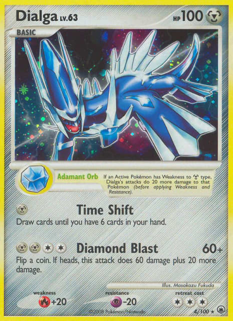 Dialga (Reverse Holofoil) (4) — Majestic Dawn