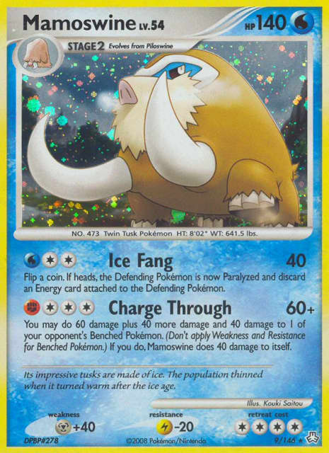 Mamoswine (Reverse Holofoil) (9) — Legends Awakened