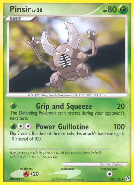 Pinsir (Reverse Holofoil) (59) — Secret Wonders