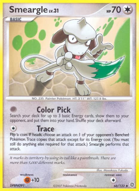 Smeargle (Reverse Holofoil) (66) — Secret Wonders