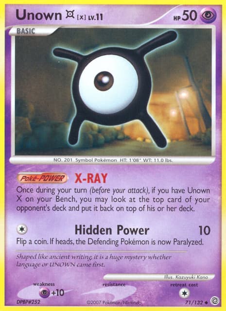 Unown [X] (71) — Secret Wonders
