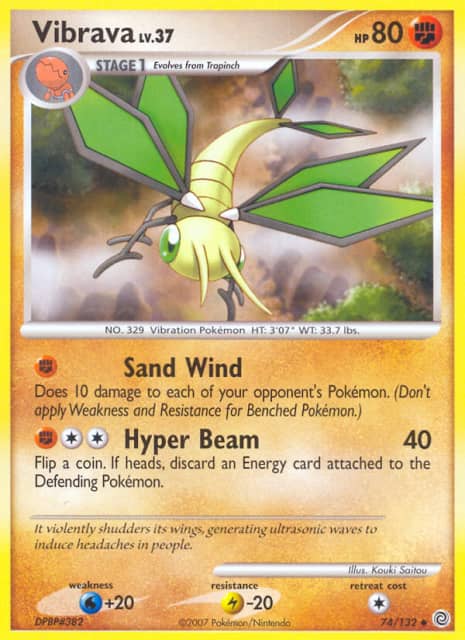 Vibrava (Reverse Holofoil) (74) — Secret Wonders
