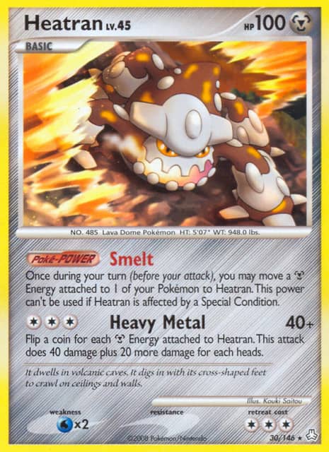 Heatran (Reverse Holofoil) (30) — Legends Awakened