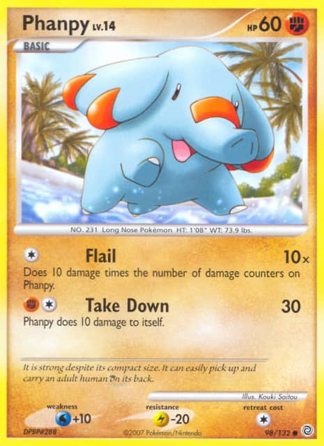 Phanpy (Reverse Holofoil) (98) — Secret Wonders