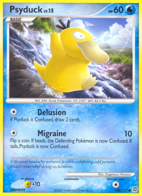 Psyduck (Reverse Holofoil) (100) — Secret Wonders
