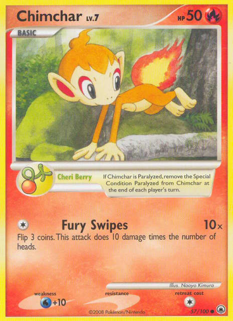 Chimchar (Reverse Holofoil) (57) — Majestic Dawn