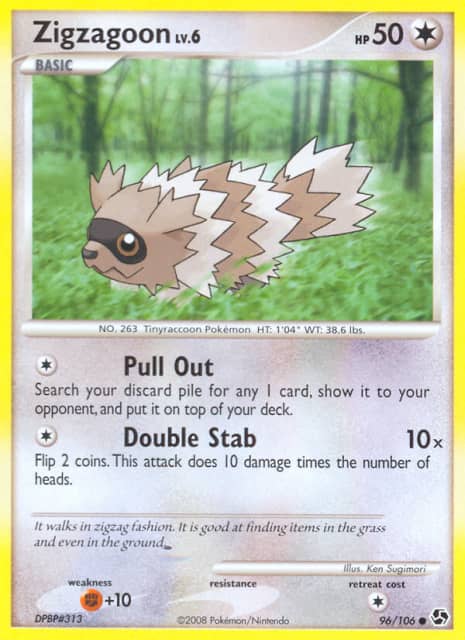 Zigzagoon (Reverse Holofoil) (96) — Great Encounters