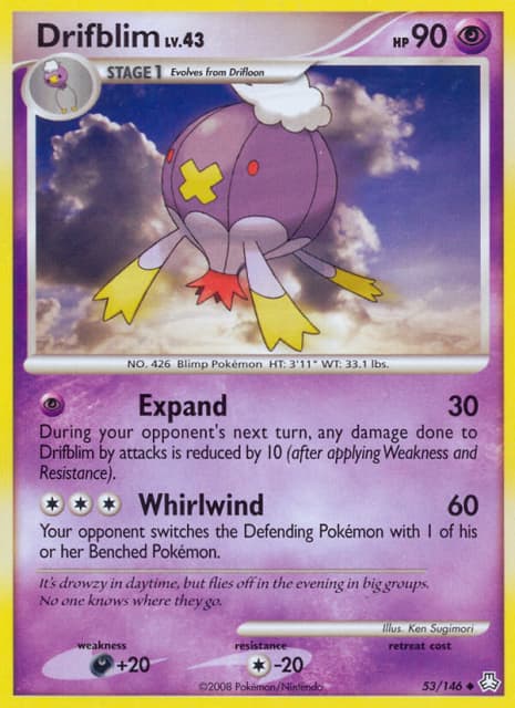Drifblim (Reverse Holofoil) (53) — Legends Awakened
