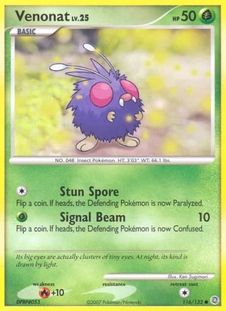 Venonat (Reverse Holofoil) (116) — Secret Wonders