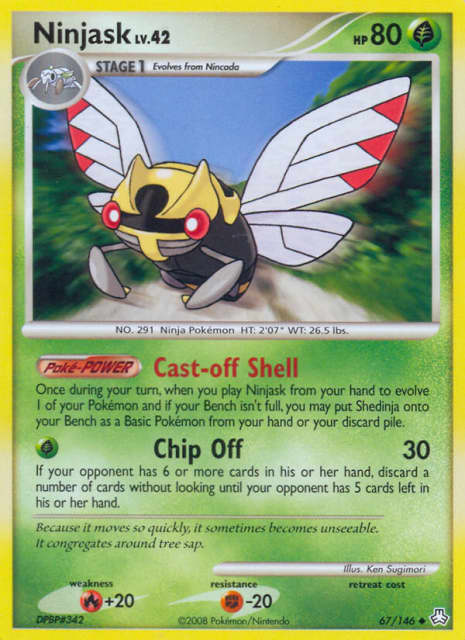 Ninjask (Reverse Holofoil) (67) — Legends Awakened