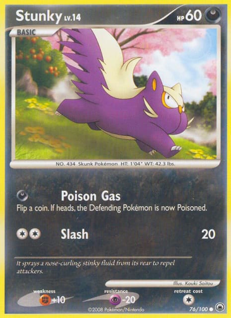 Stunky (Reverse Holofoil) (76) — Majestic Dawn